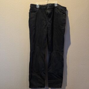 Women's Black Straight Leg Jeans